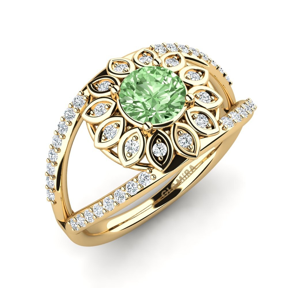 Green Diamond Ring Bealde
