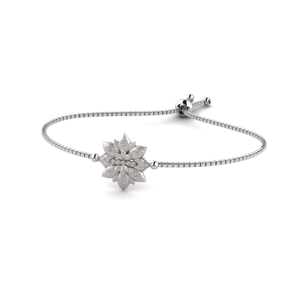 White Silver Women's Bracelet Cenemsas