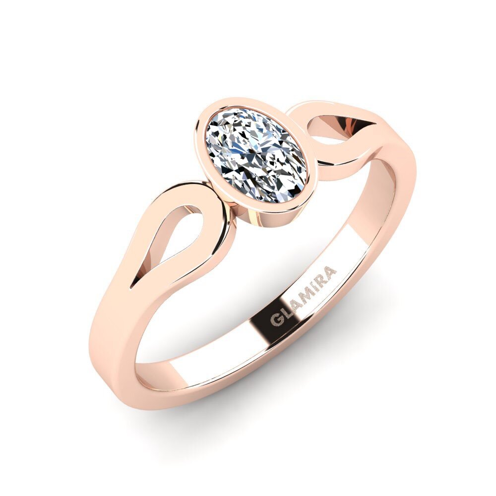 14ct Rose Gold Engagement Ring Chroce