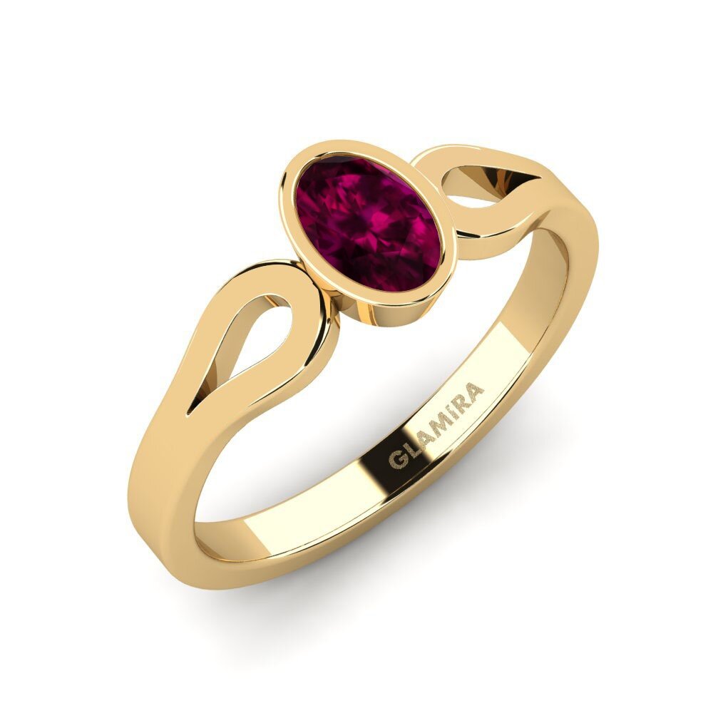 Rhodolite Garnet Engagement Ring Chroce