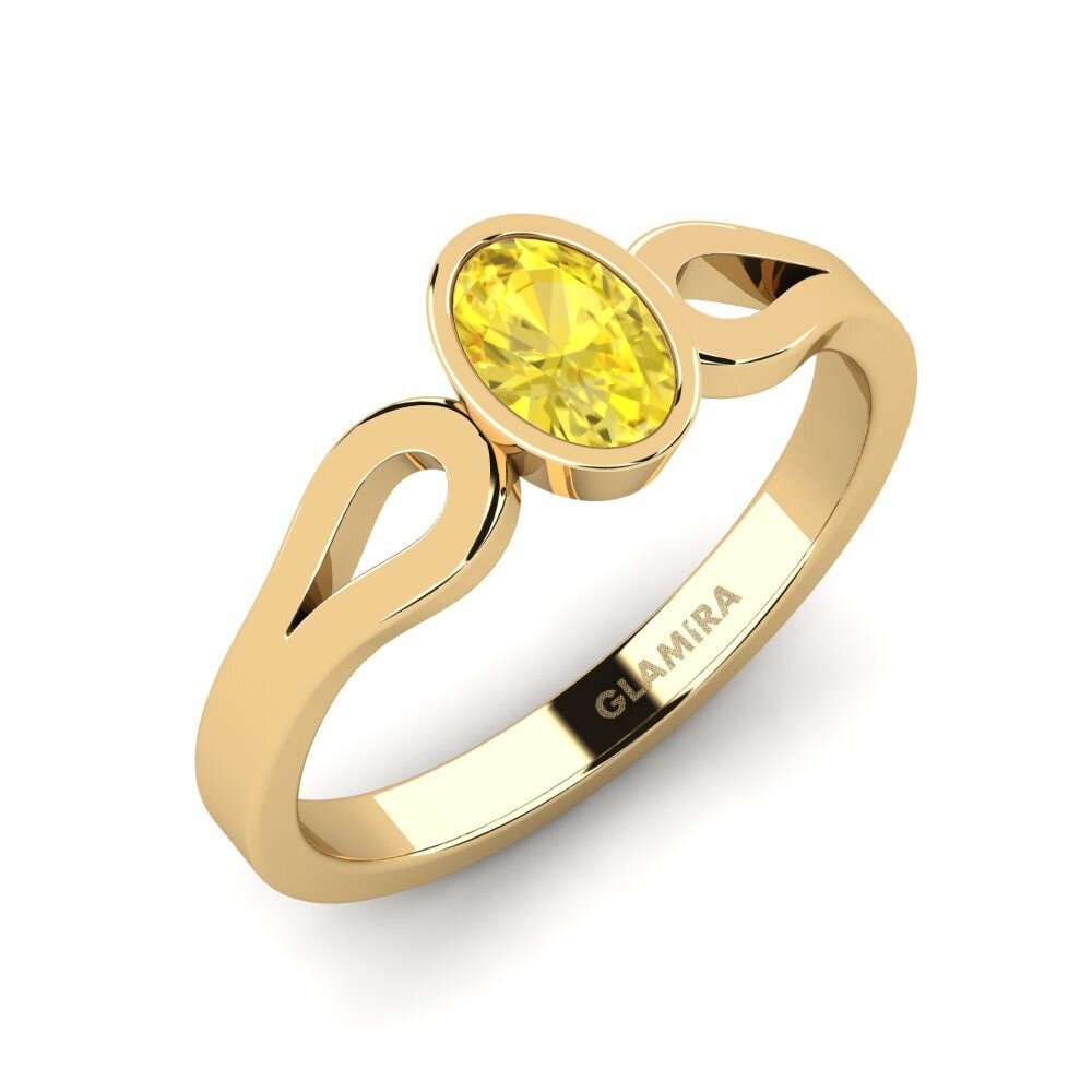 Yellow Sapphire Engagement Ring Chroce