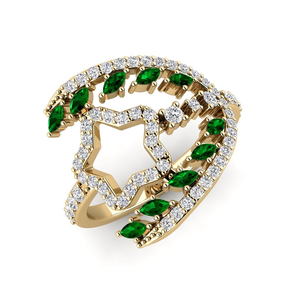 Grüner Zirkonia Ring Dhablet