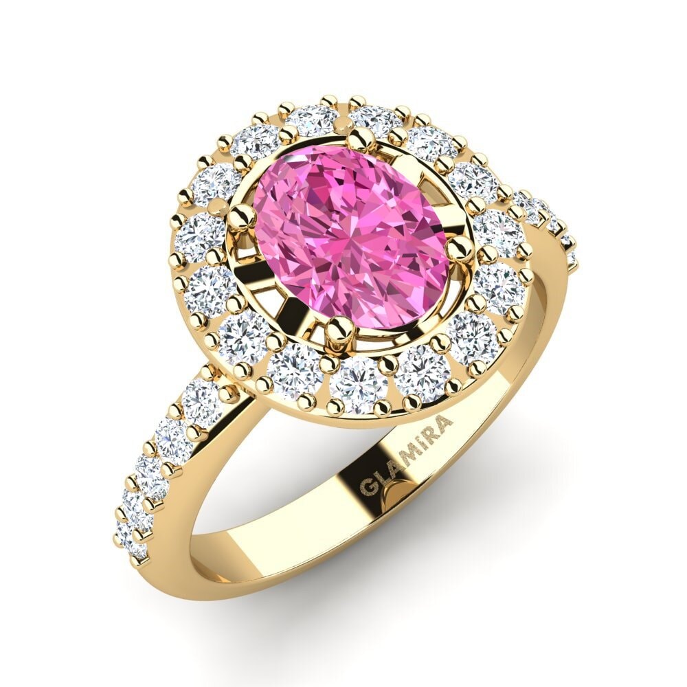 Pink Topaz Engagement Ring Doppit