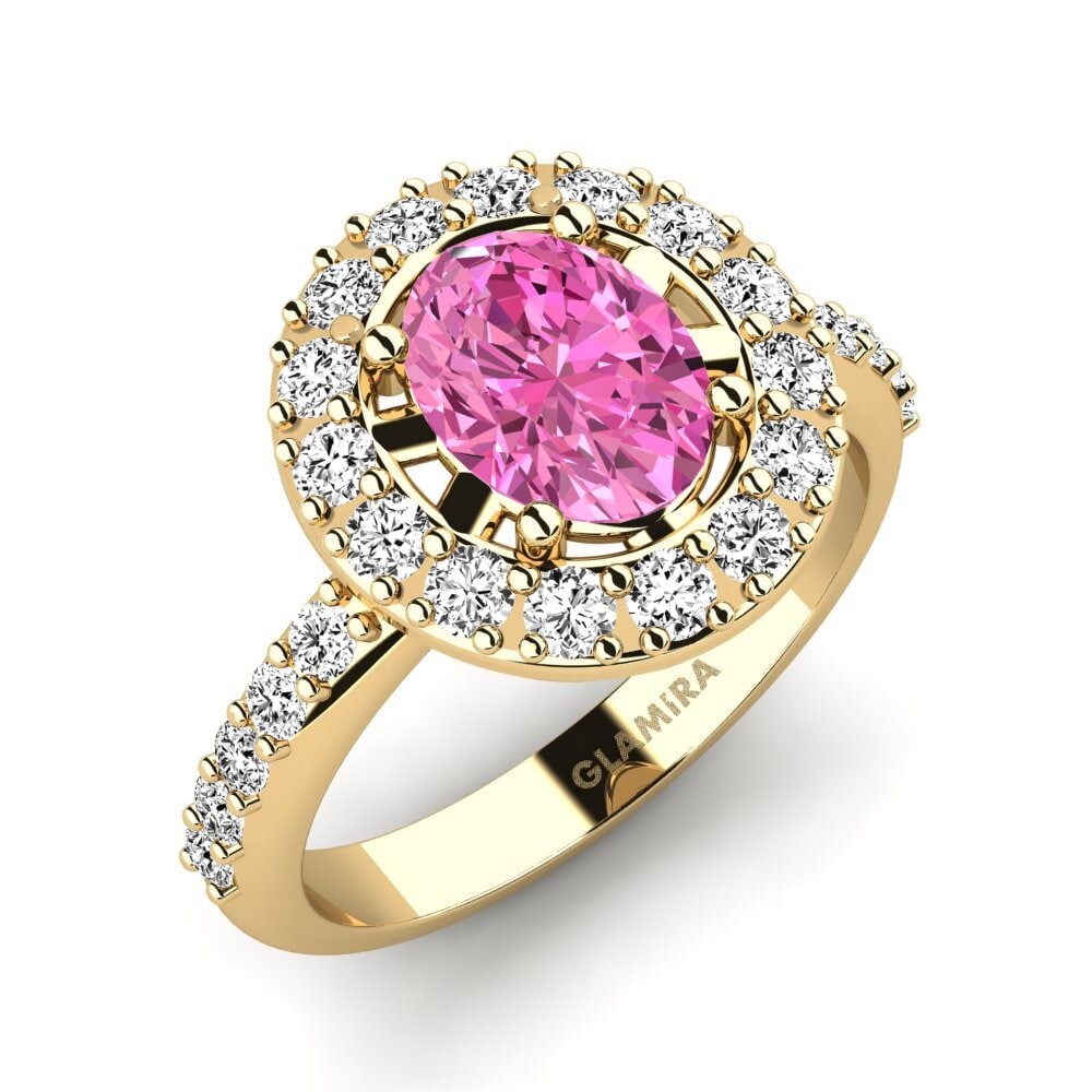 Pink Topaz Engagement Ring Doppit