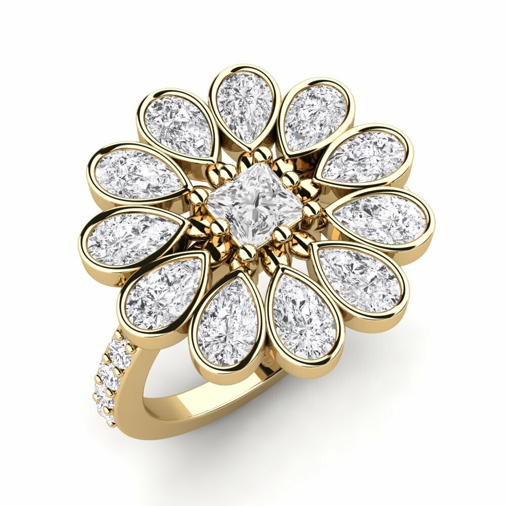 White sapphire Ring Dueta