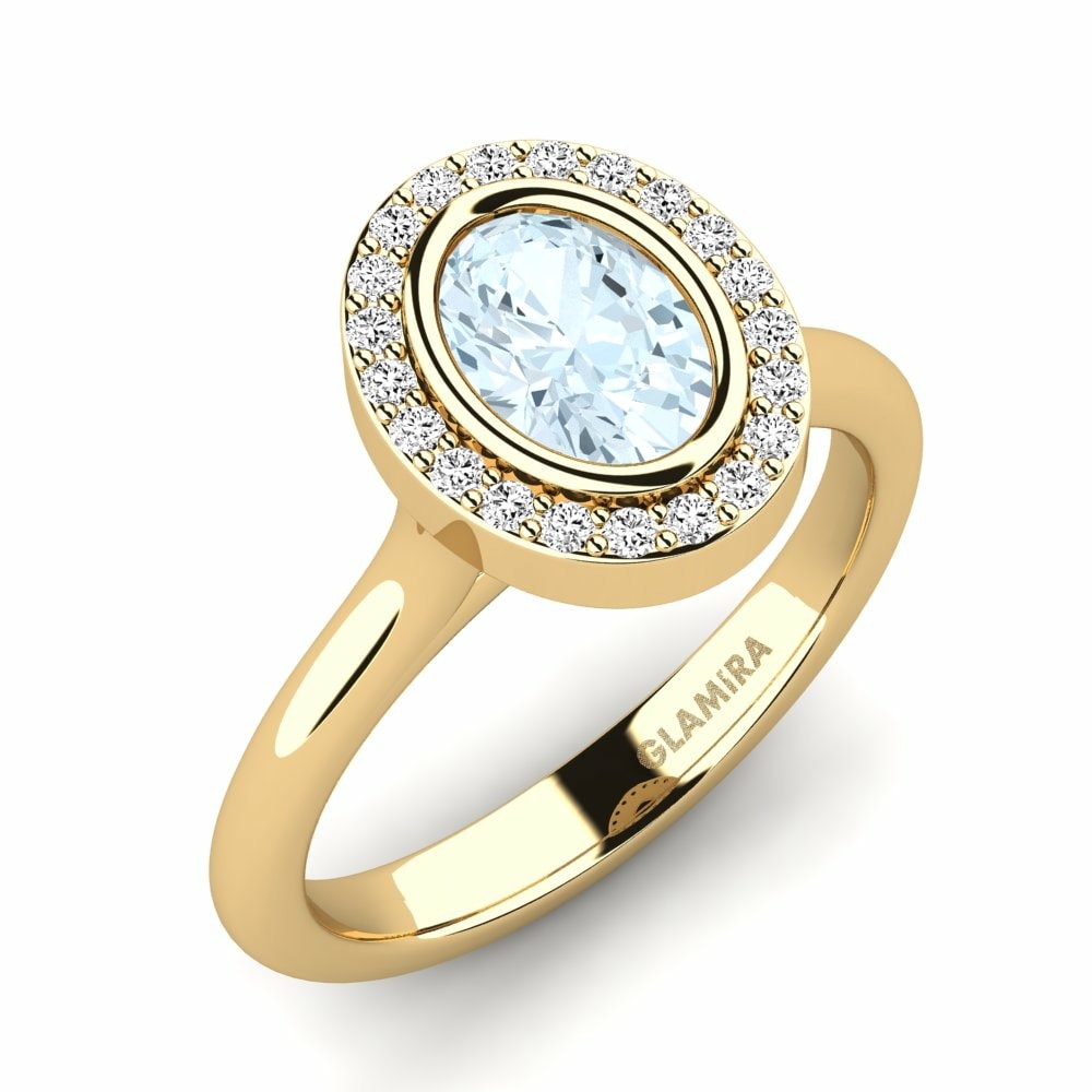 Aquamarine Engagement Ring Hement
