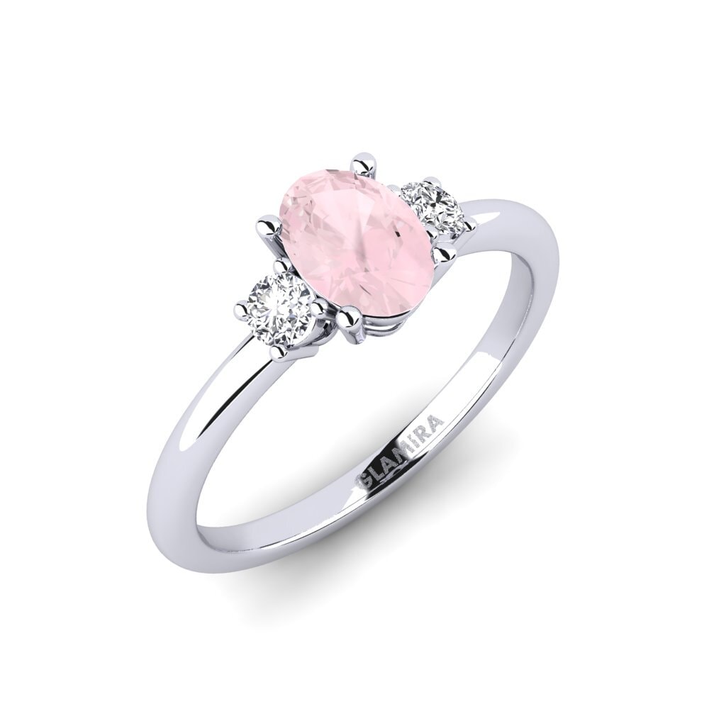 Rose Quartz Stackable Ring Guluve - A