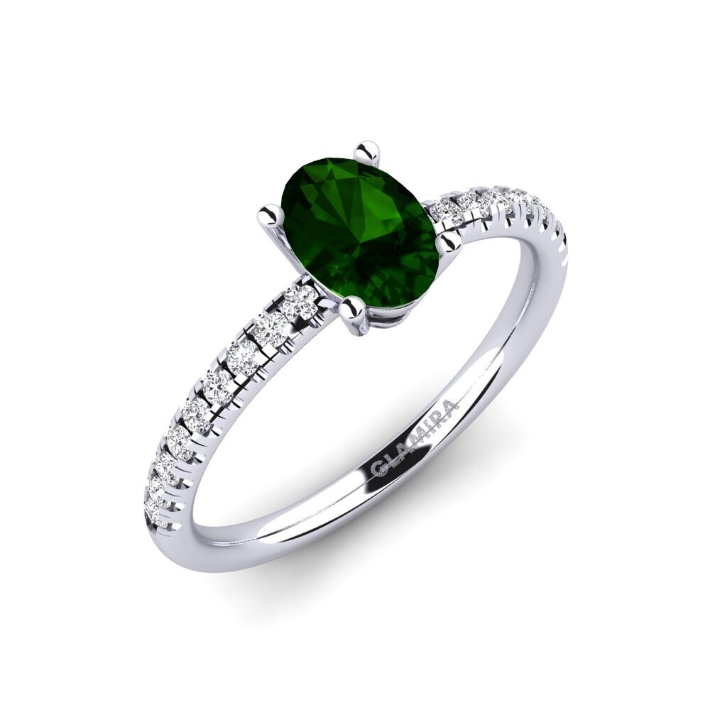 Green Tourmaline Engagement Ring Rokh