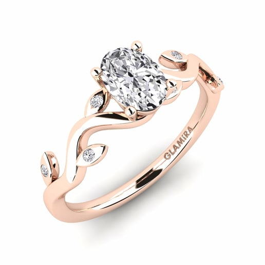 Anillo Shasha Oro rosa 585 & Diamante
