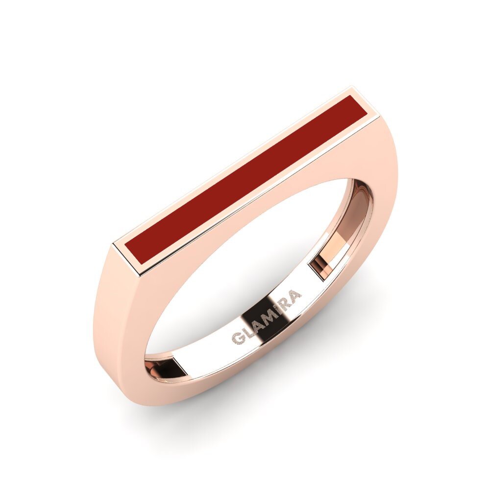 9k Oro Rosa Anillo meñique Oosper