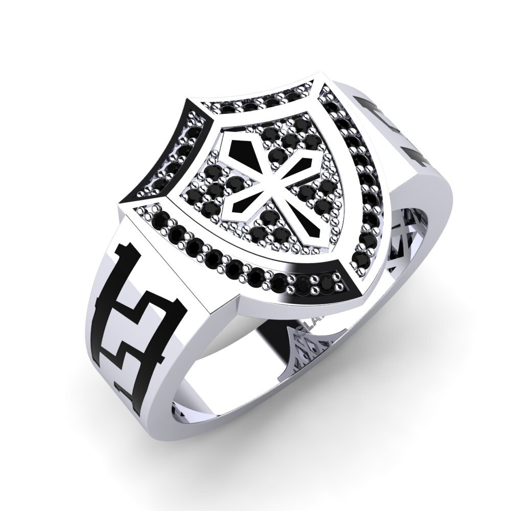 Zafiro negro Anillo de Hombre Tariq