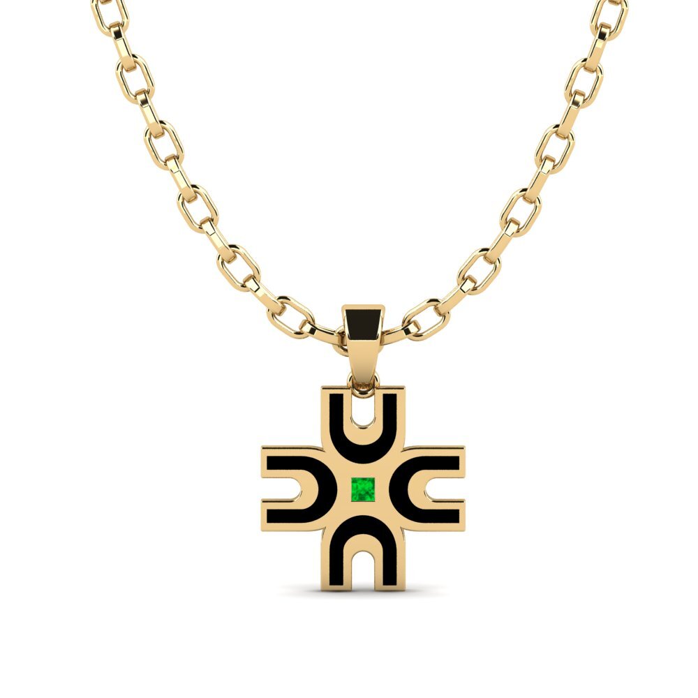Princess Emerald Men's Pendant Tigonew