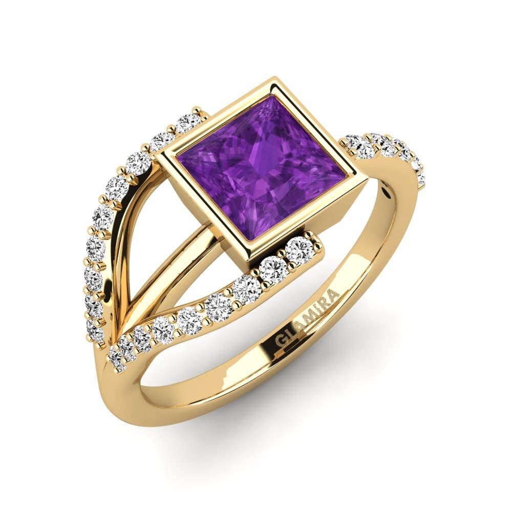Amethyst Engagement Ring Micgen