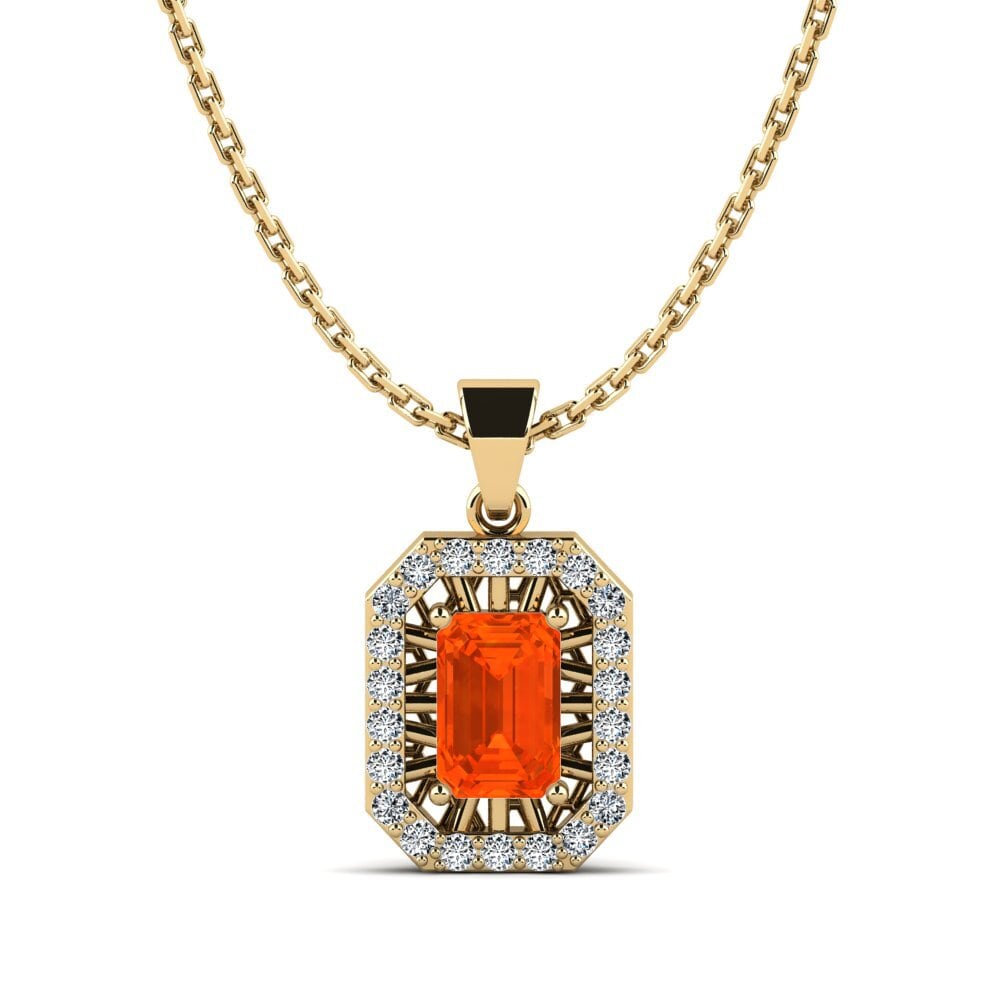 Fire Opal Women's Pendant Oarda