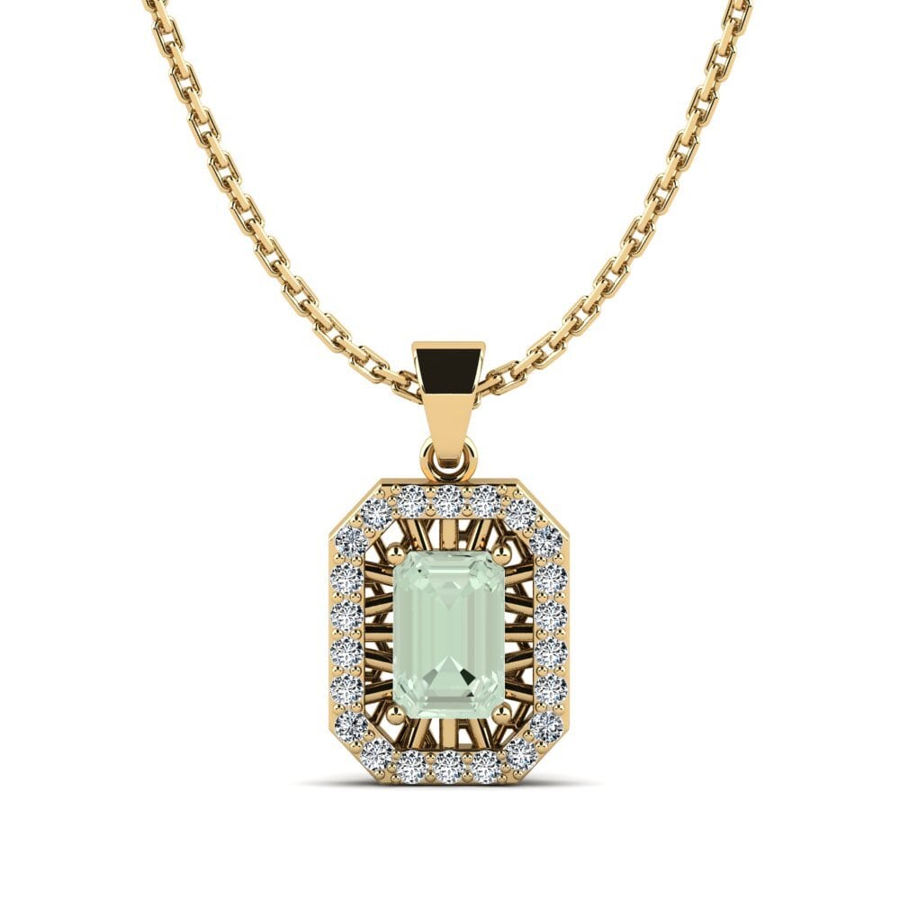 Green Amethyst Women's Pendant Oarda