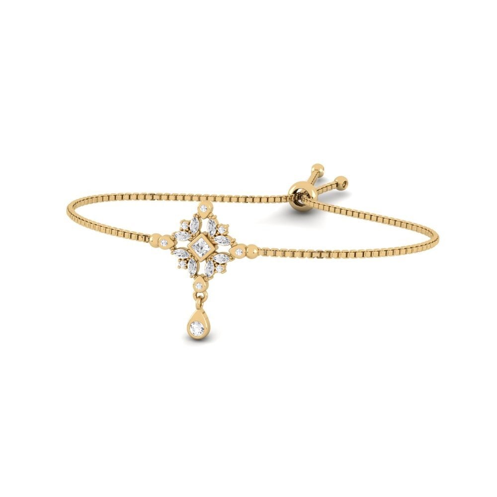 Mezclado Zafiro blanco Pulsera Oberosia