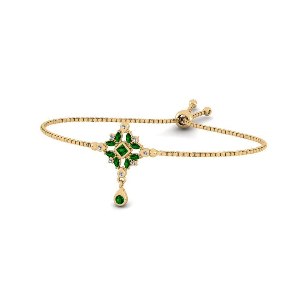 Mixed Green Zirconia Women's Bracelet Oberosia