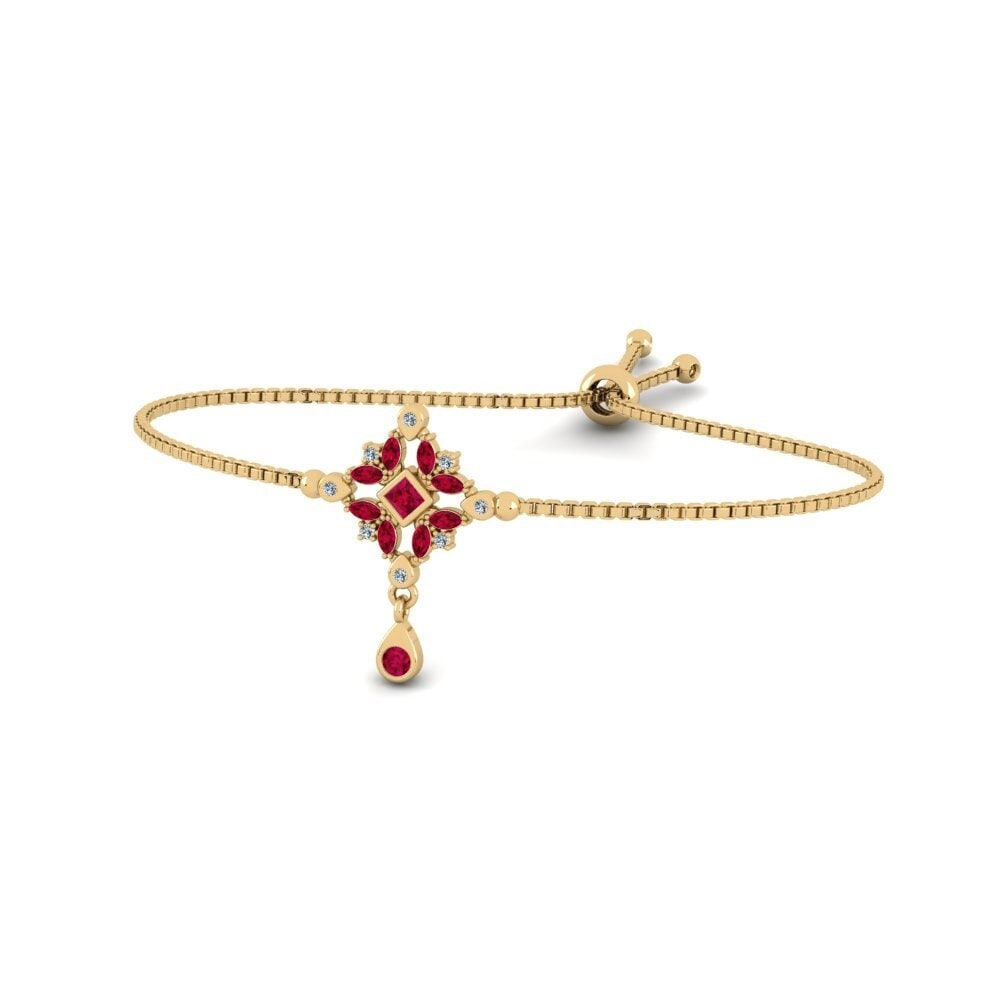 Mixed Ruby Women's Bracelet Oberosia