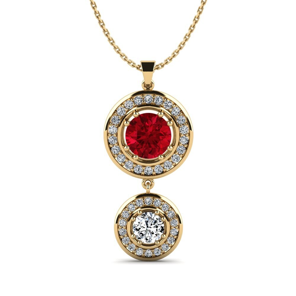 Red Zirconia Women's Pendant Ommal
