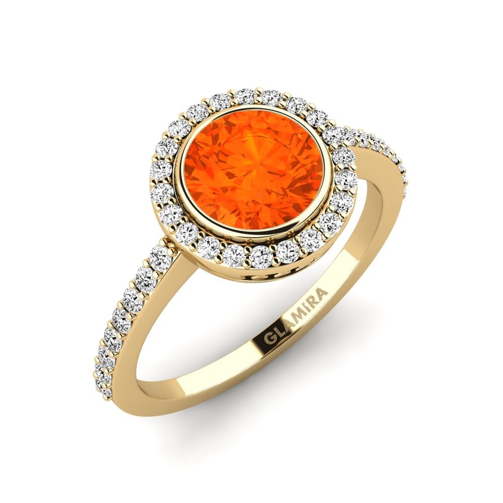 Fire-Opal Engagement Ring Sobal