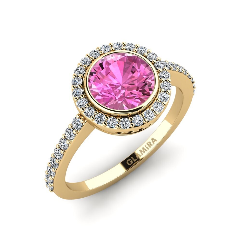 Pink Topaz Engagement Ring Sobal