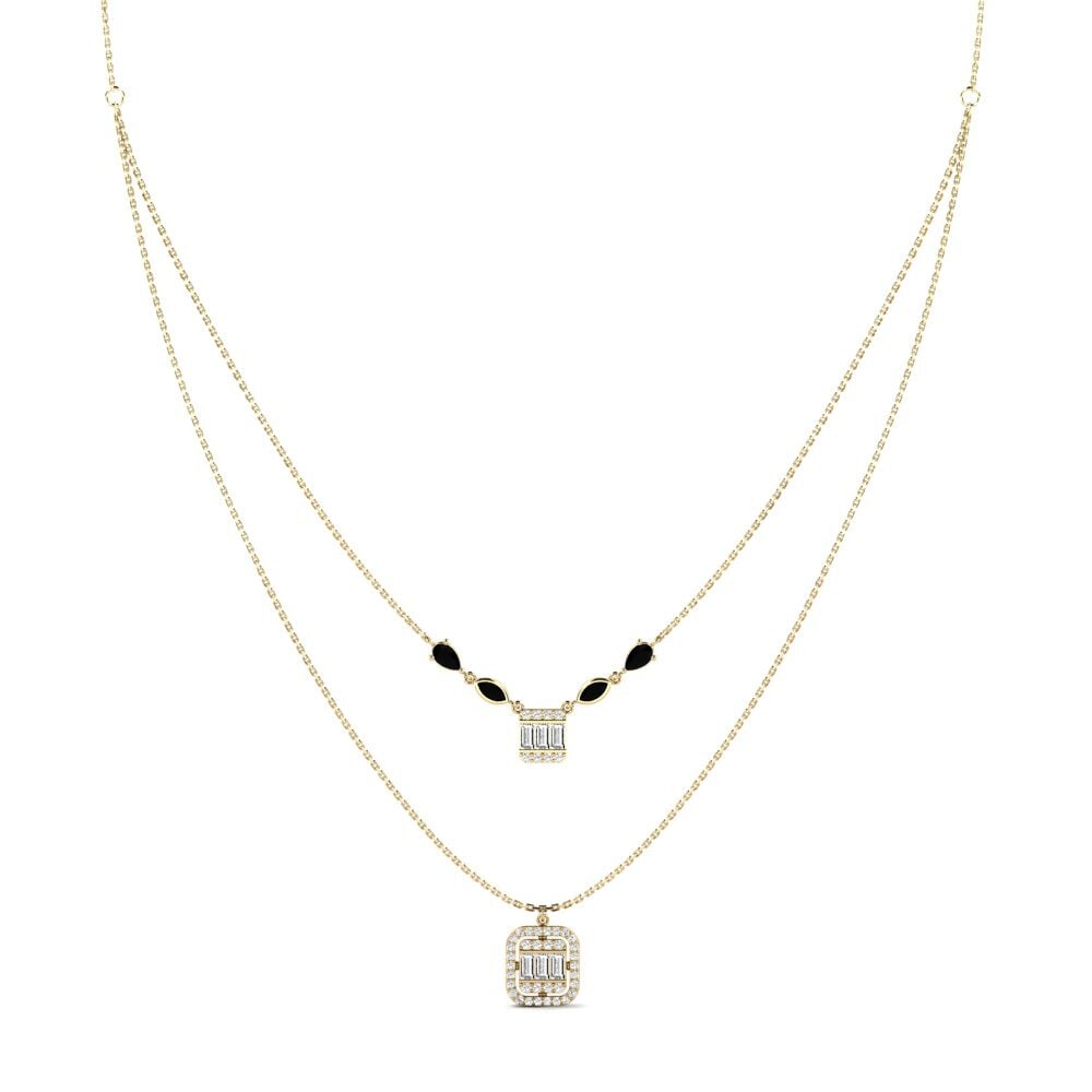 Mixed Black Onyx Necklace Alpi