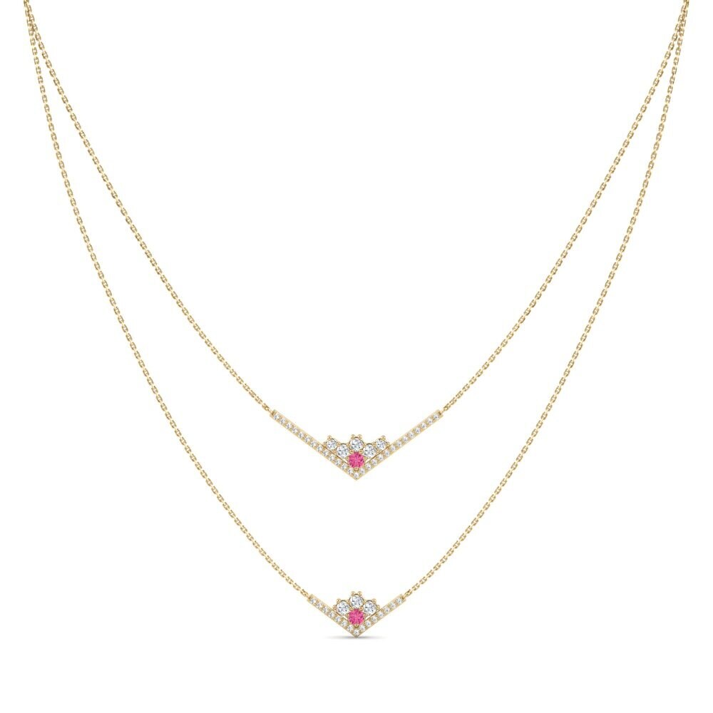Pink Tourmaline Women's Necklace Dimitri