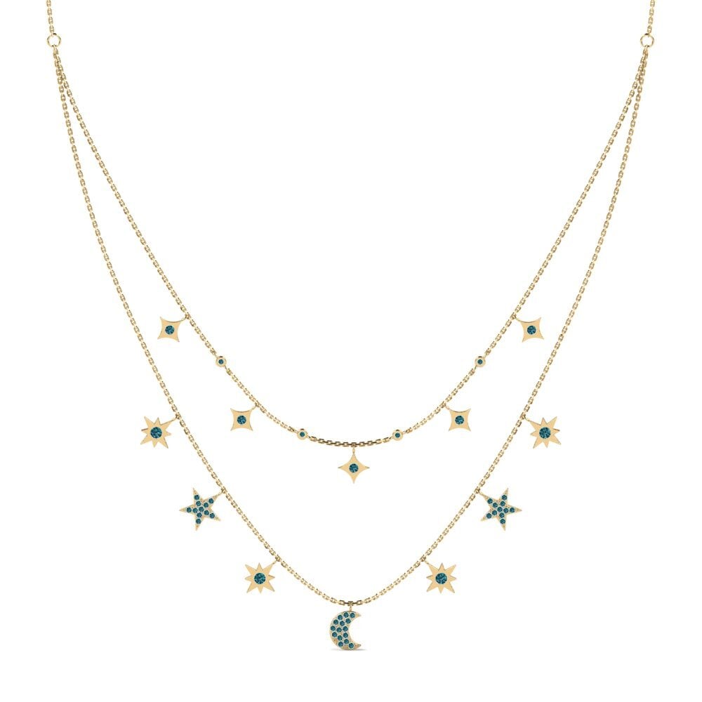 Diamante Azul Collar de Mujer Direa