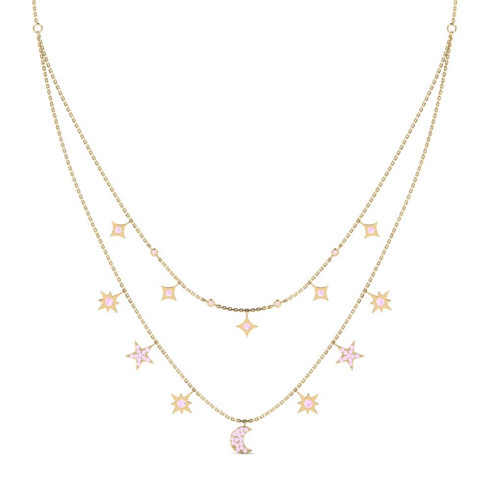 Zafiro Rosado Collar de Mujer Direa