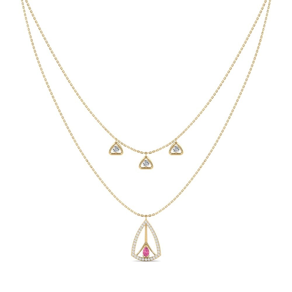 Pink Tourmaline Women's Necklace Drode