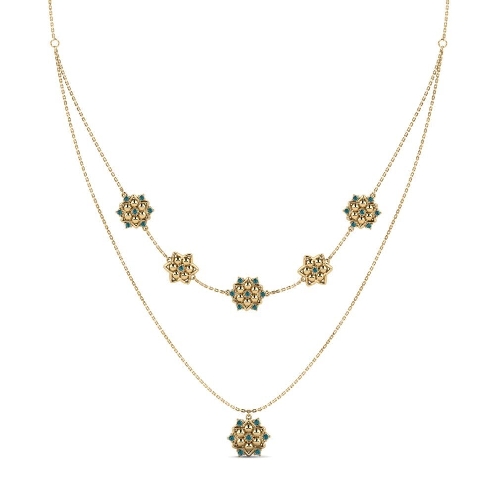 Diamante Azul Collar de Mujer Elfia