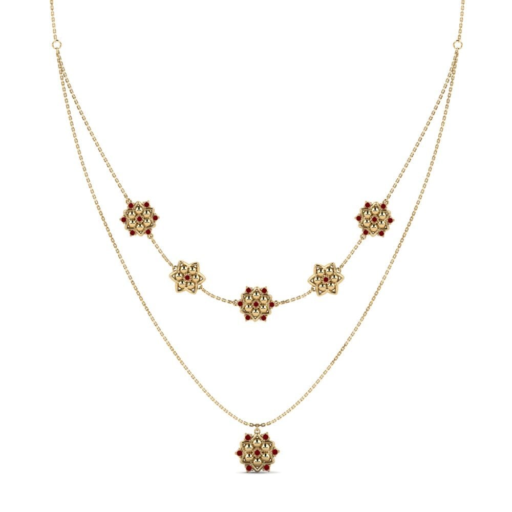 Circonita Roja Collar de Mujer Elfia