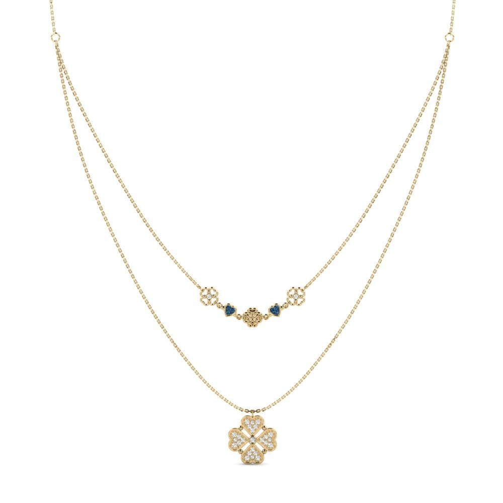 Diamante Azul Collar de Mujer Ende