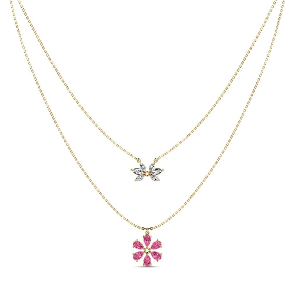 Pink Tourmaline Women's Necklace Eorm