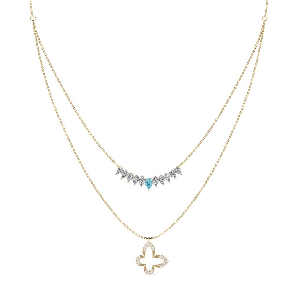 Blue Zircon Women's Necklace Eoros
