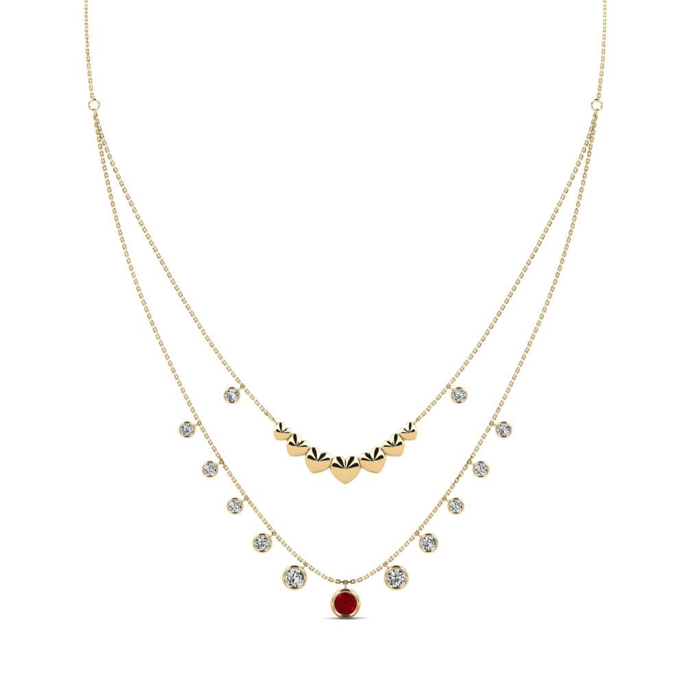 Circonita Roja Collar de Mujer Golf