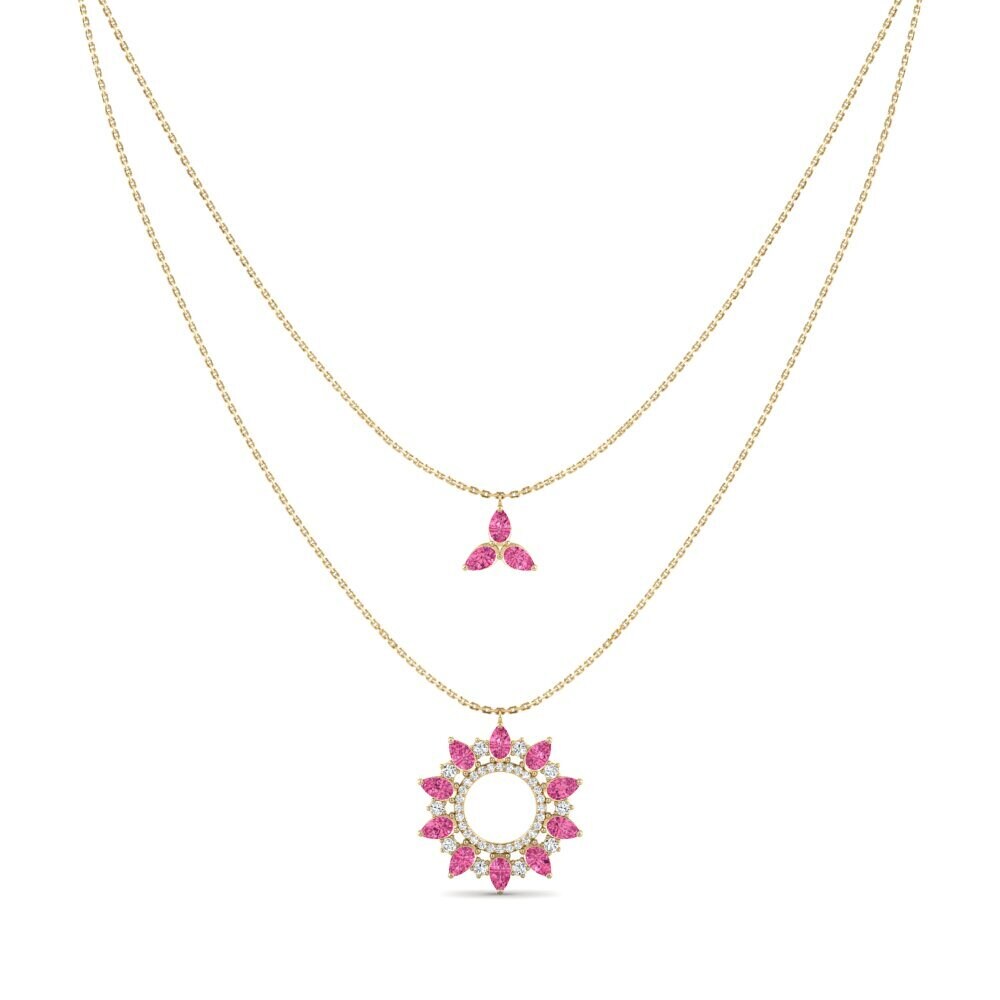 Pink Tourmaline Women's Necklace Gryst