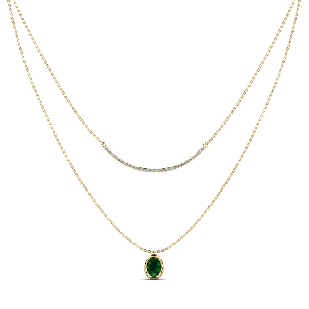 Tsavorite Women's Necklace Hefa