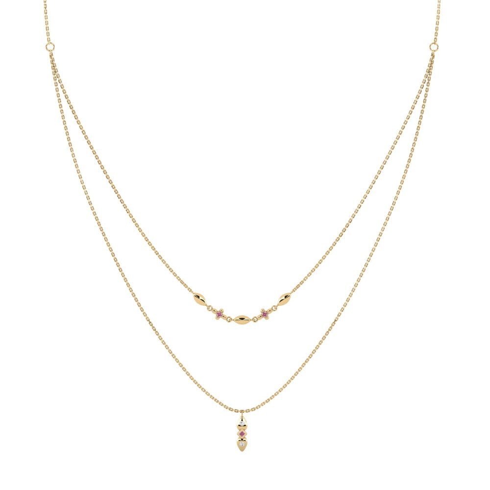 Rhodolite Garnet Women's Necklace Hirechoa