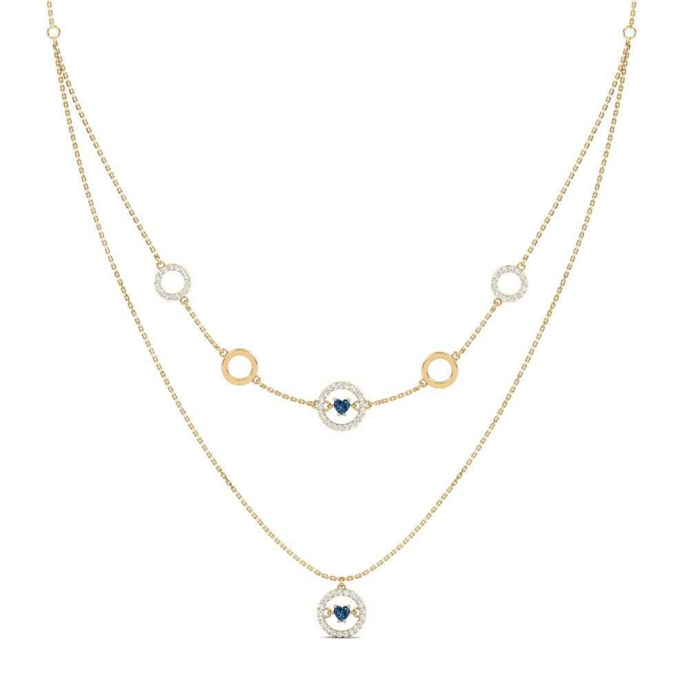 Diamante Azul Collar de Mujer Jibo