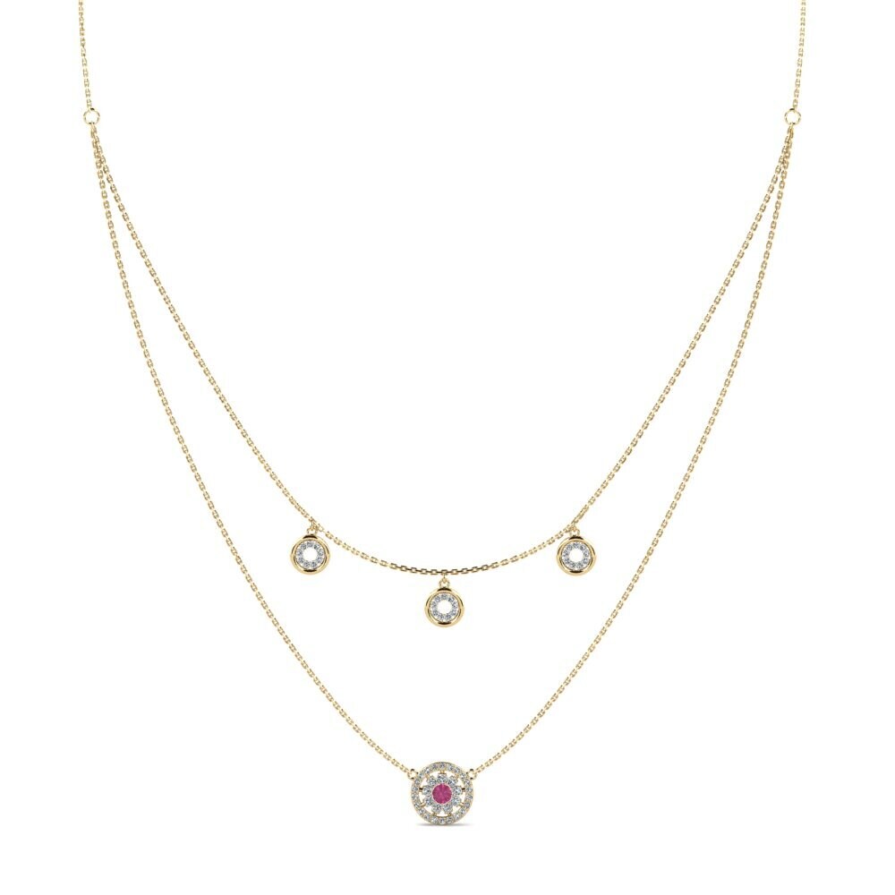 Pink Tourmaline Women's Necklace Luno