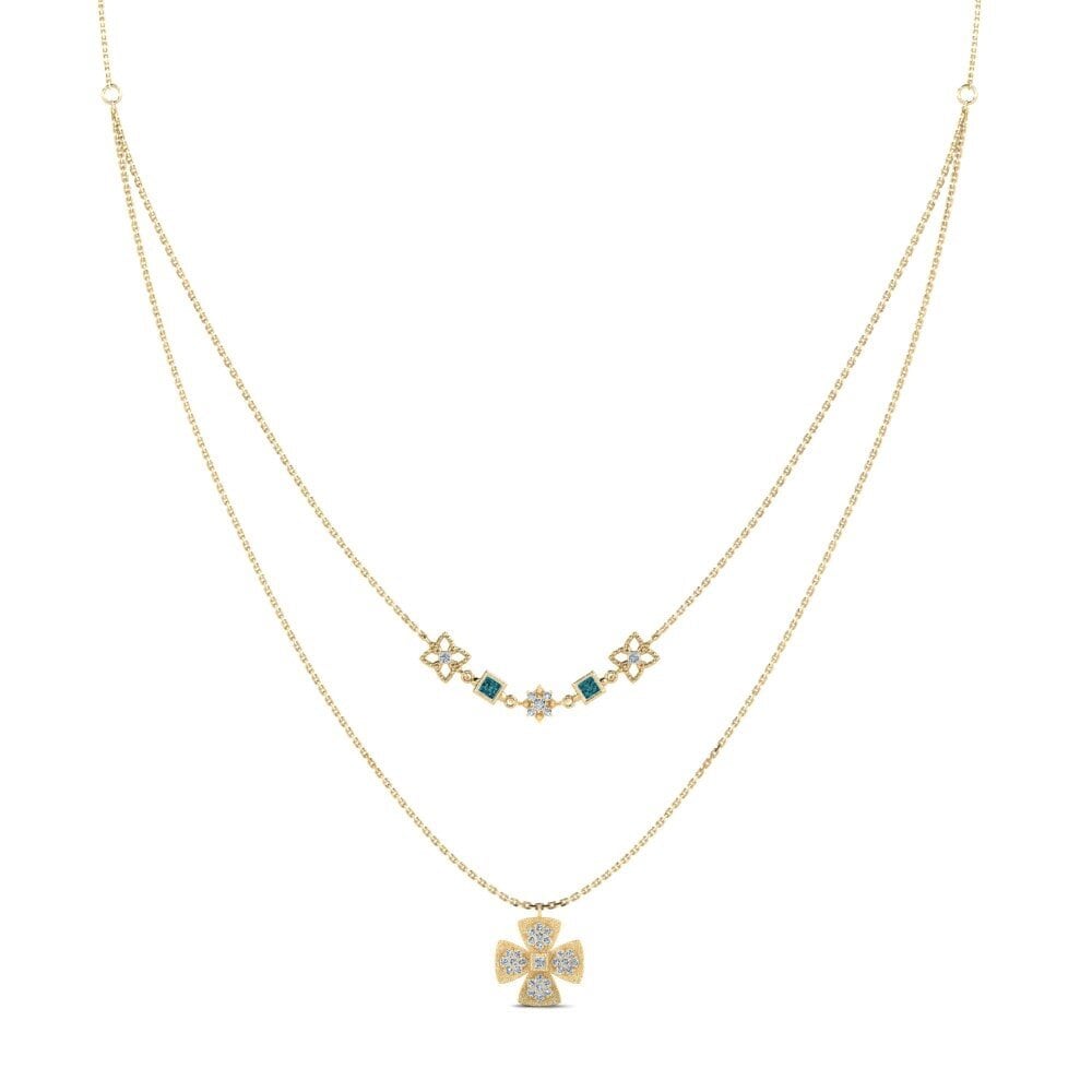 Diamante Azul Collar de Mujer Nekina