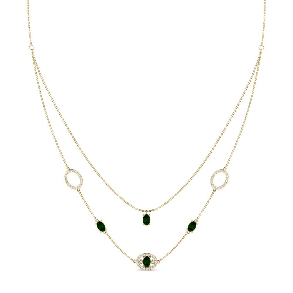 Green Tourmaline Women's Necklace Phthiop