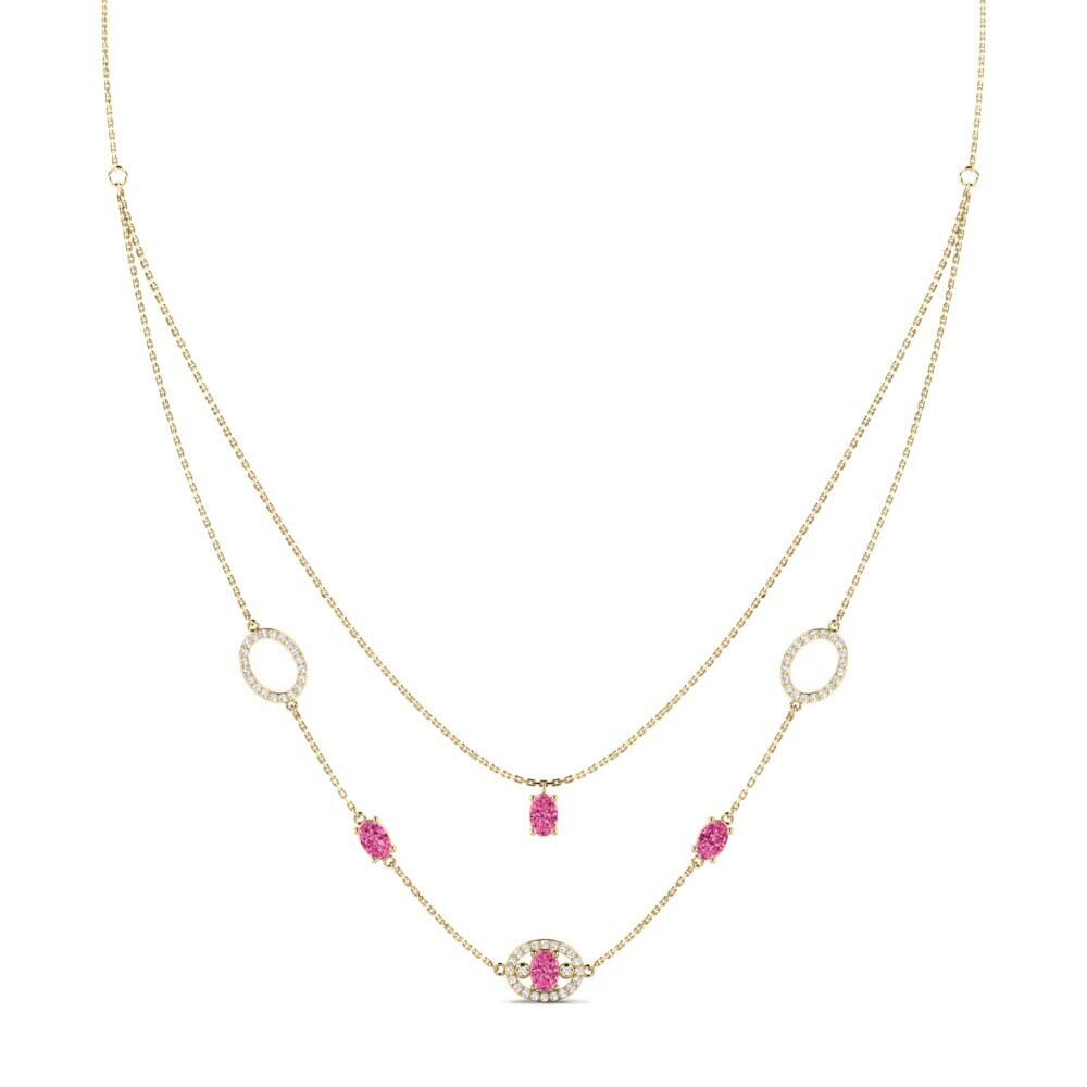 Pink Tourmaline Women's Necklace Phthiop