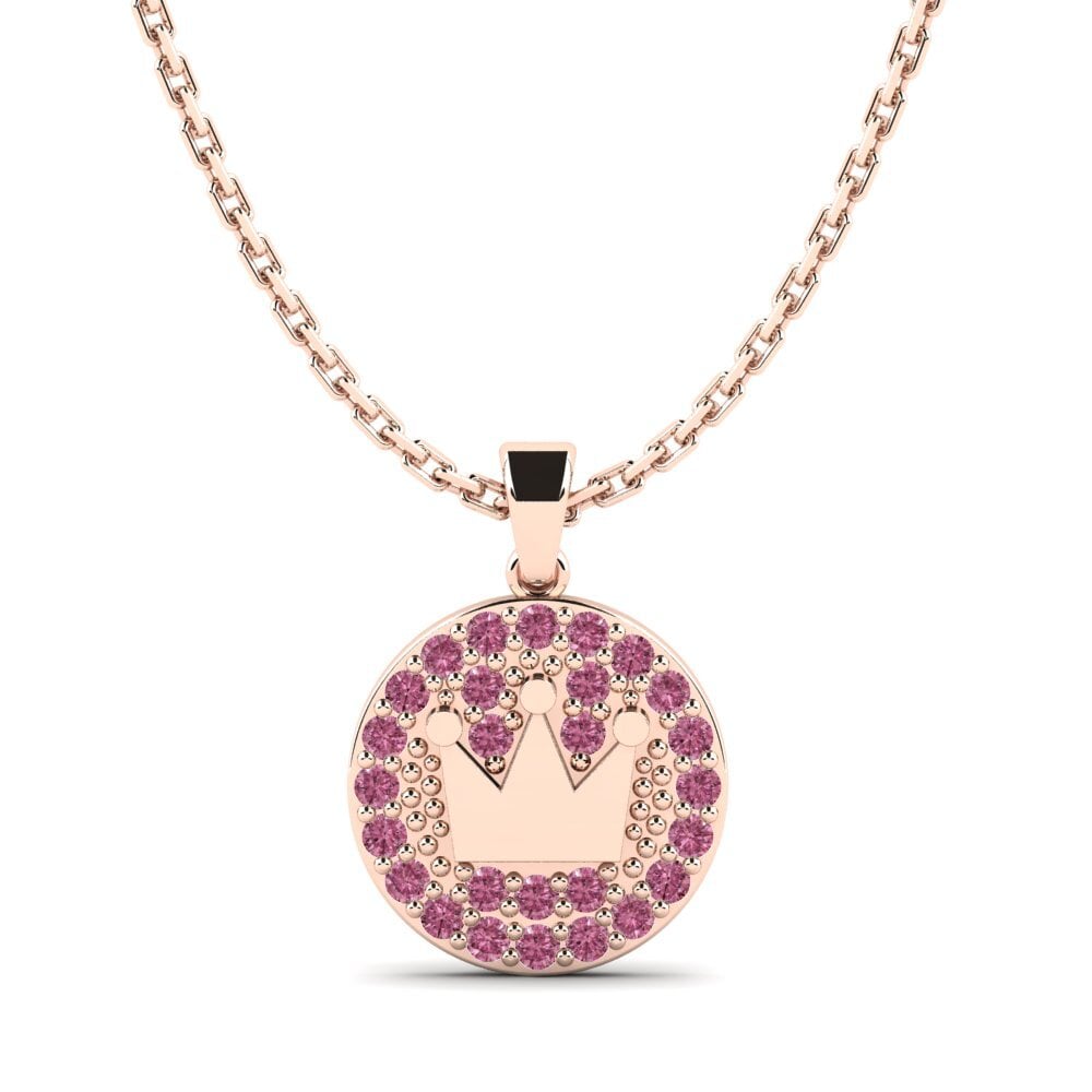 14ct Rose Gold Rhodolite Garnet Kid's Pendant Agradable