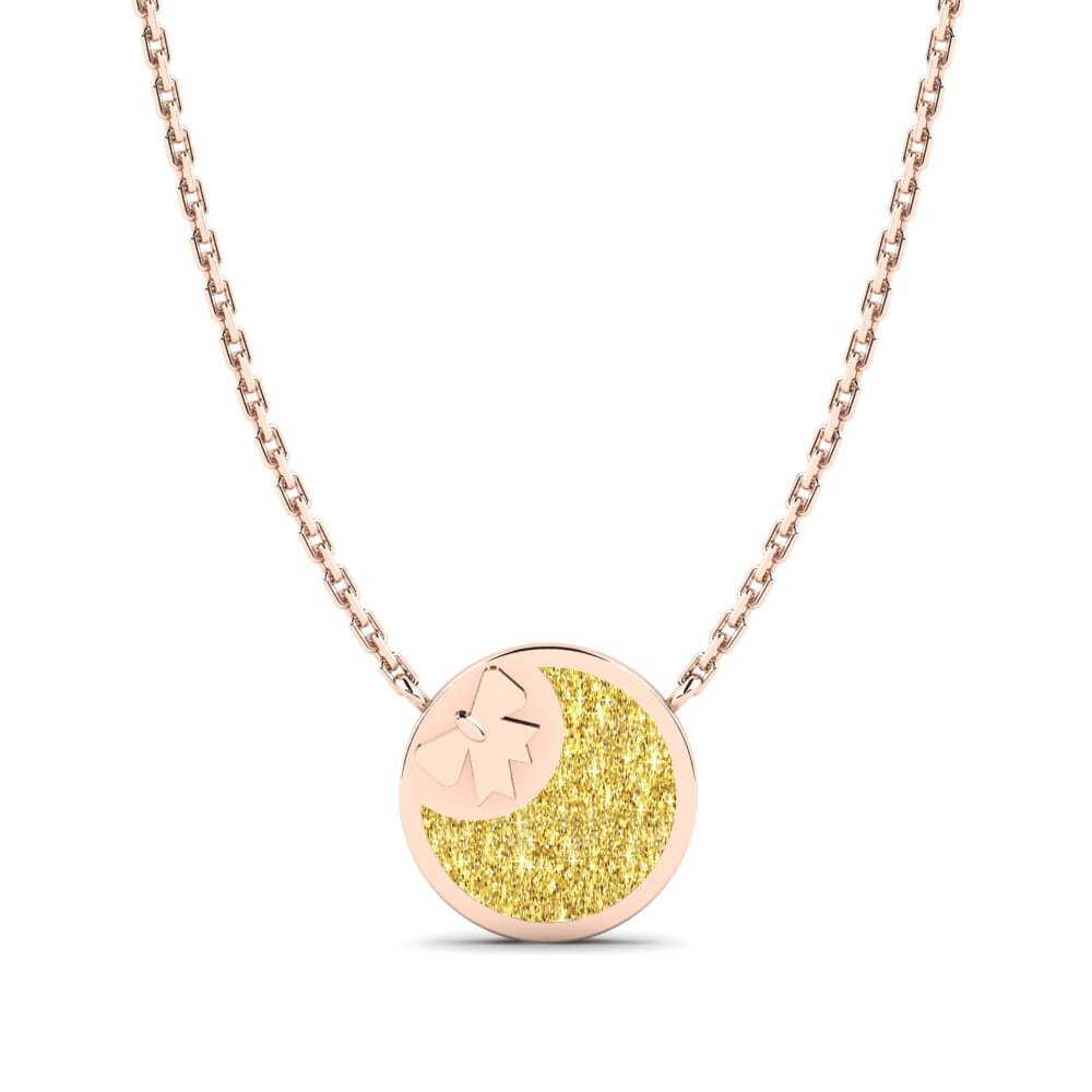 14ct Rose Gold Kid's Necklace Agreyab