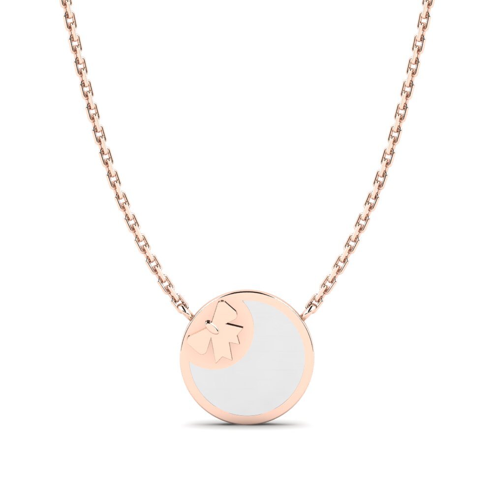 14ct Rose Gold Kid's Necklace Agreyab