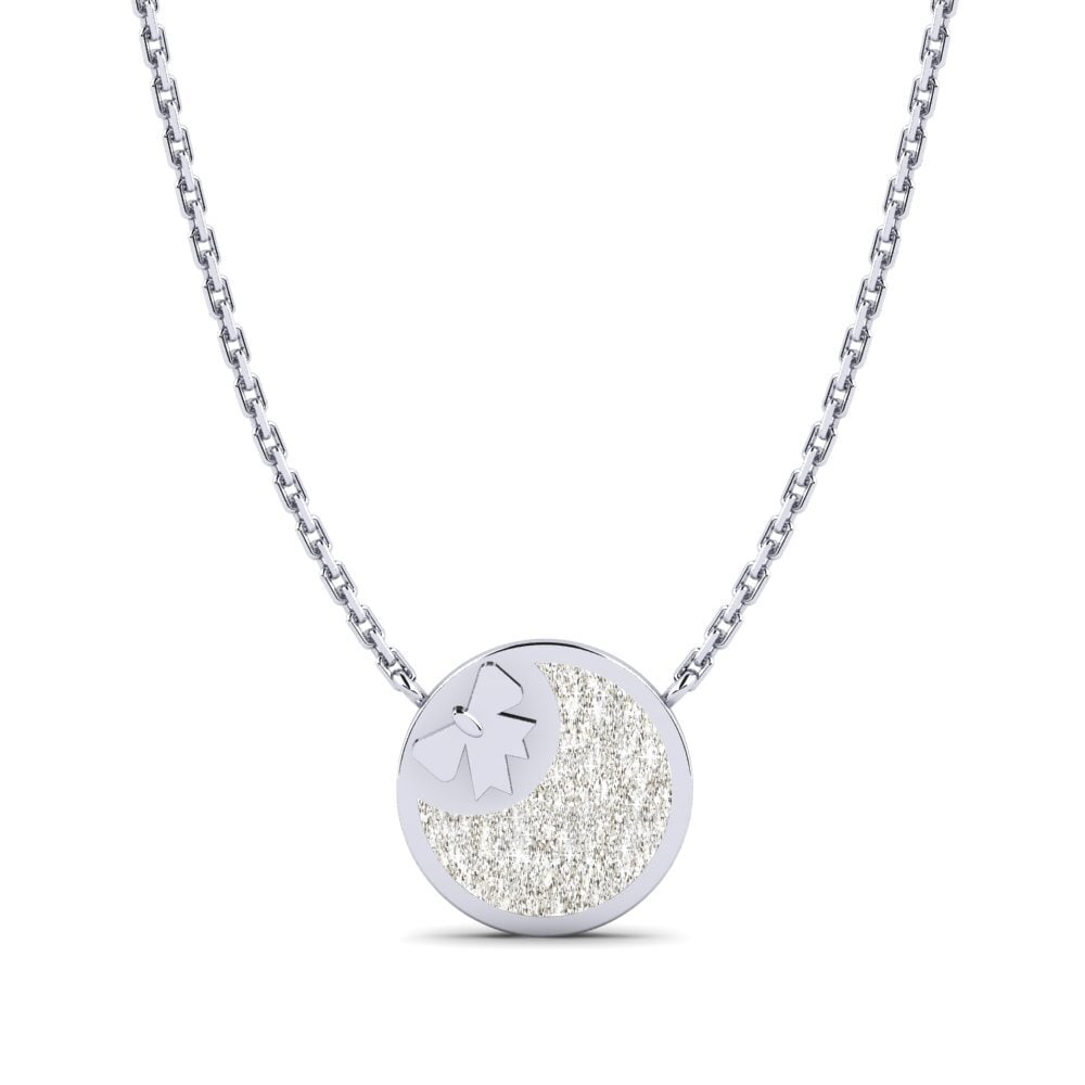9ct White Gold Kid's Necklace Agreyab