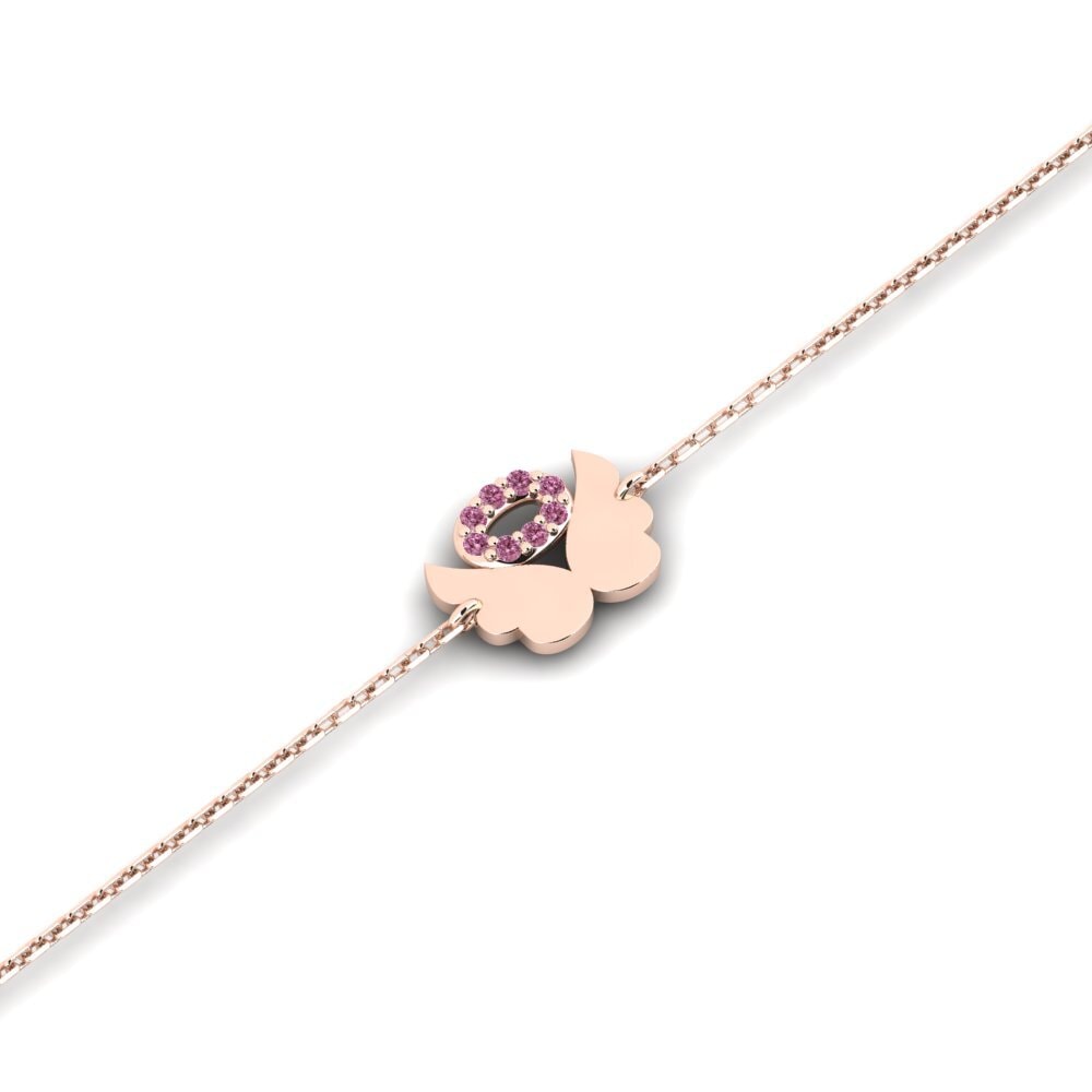 14ct Rose Gold Rhodolite Garnet Kid's Bracelet Alteration