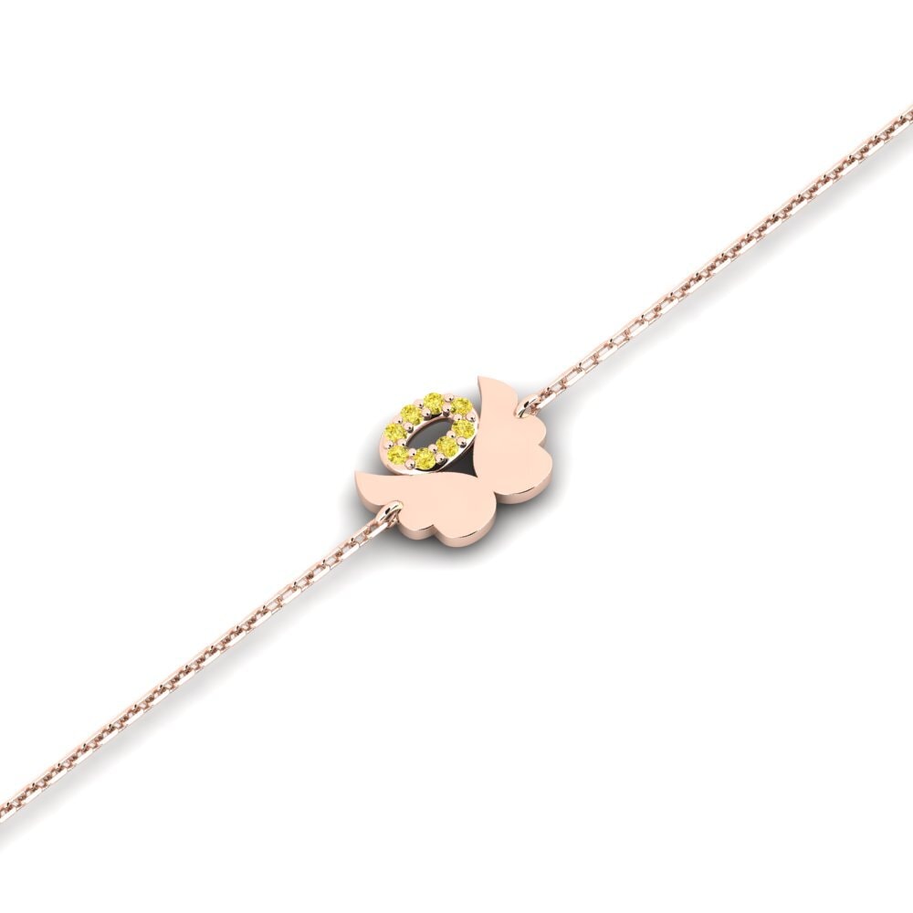 14ct Rose Gold Yellow Sapphire Kid's Bracelet Alteration